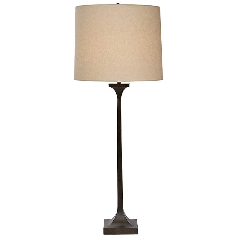 Image 1 Natural Light Gramercy 36 inch High Bronze Metal Table Lamp