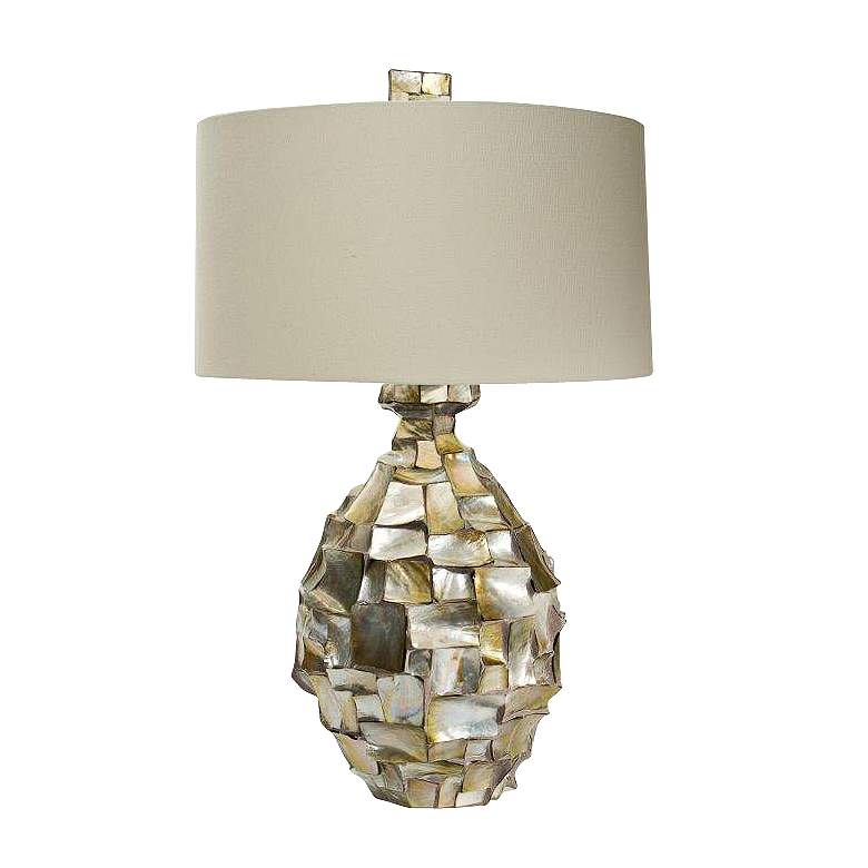 Image 1 Natural Light Radica Enigma Shell Table Lamp