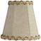 Natural Linen Braided Trim Lamp Shade 3x5x5 (Clip-On)
