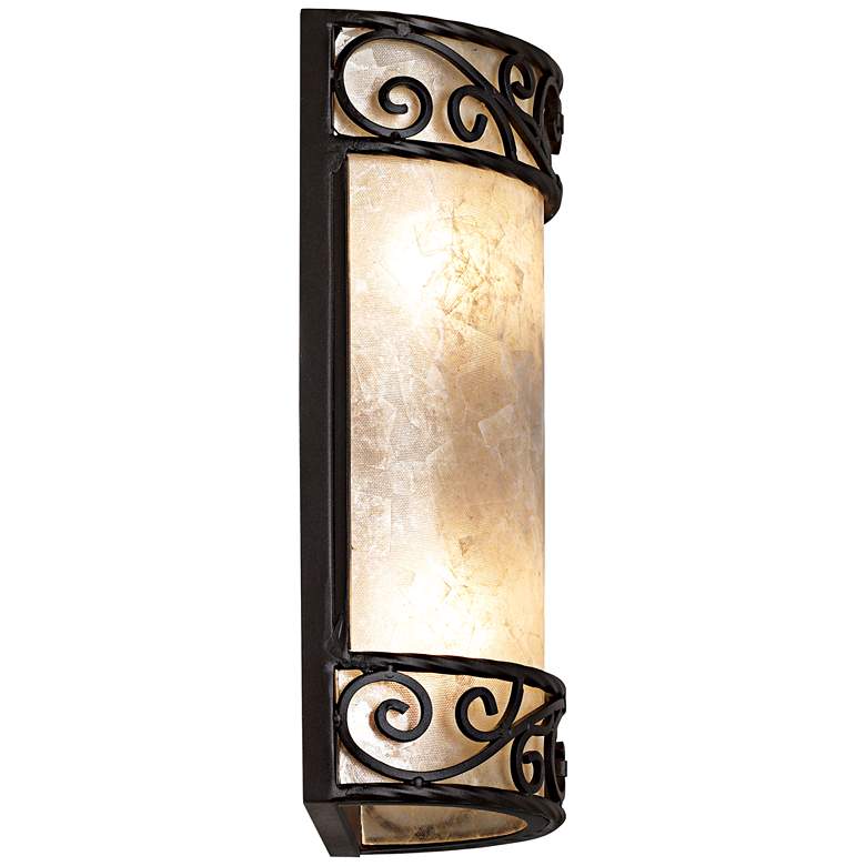 Image 5 Natural Mica 12 1/2 inch High Wall Sconce Fixtures Set of 2 more views