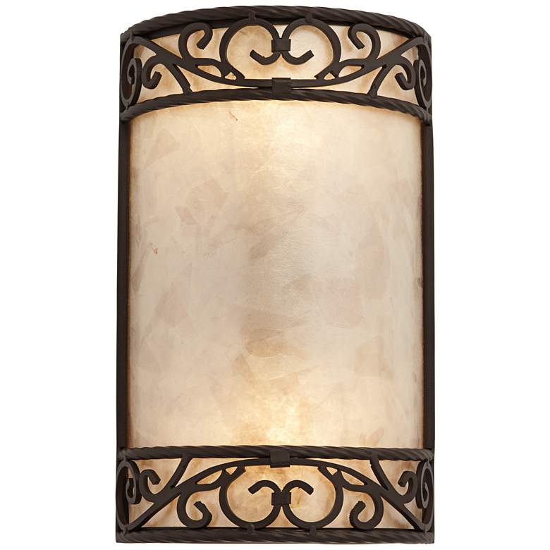 Image 5 Natural Mica Collection 12 1/2 inch High Wall Sconce Fixture more views