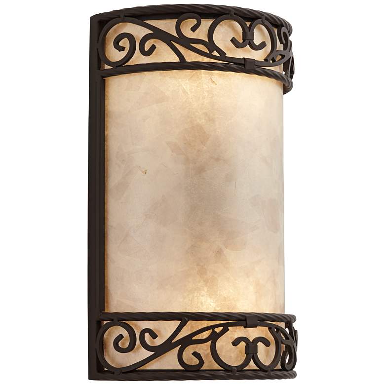 Image 6 Natural Mica Collection 12 1/2 inch High Wall Sconce Fixture more views