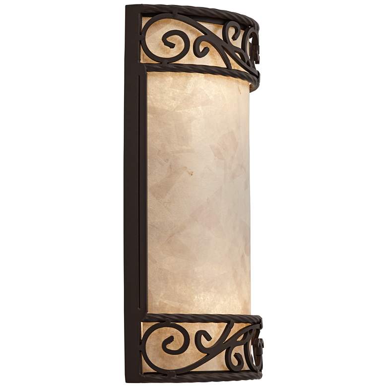 Image 7 Natural Mica Collection 12 1/2 inch High Wall Sconce Fixture more views