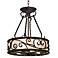 Natural Mica Collection 17" Wide Pendant Chandelier