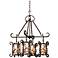 Natural Mica Collection 25 1/2" Wide Four Light Chandelier