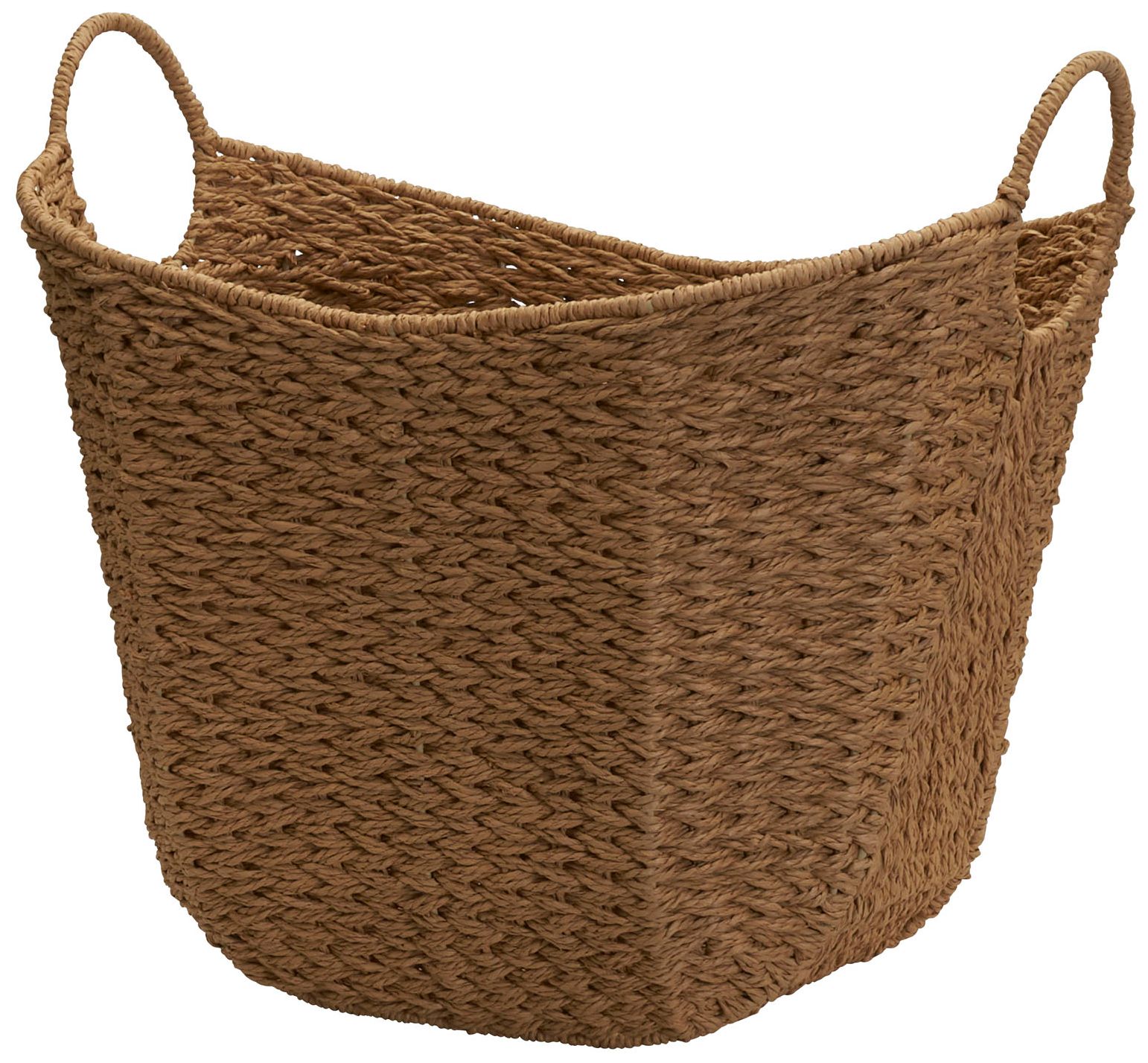 Image 2 Natural Paper Rope Basket with Handles