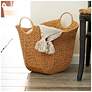 1_Natural Paper Rope Basket with Handles