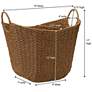 3_Natural Paper Rope Basket with Handles more views