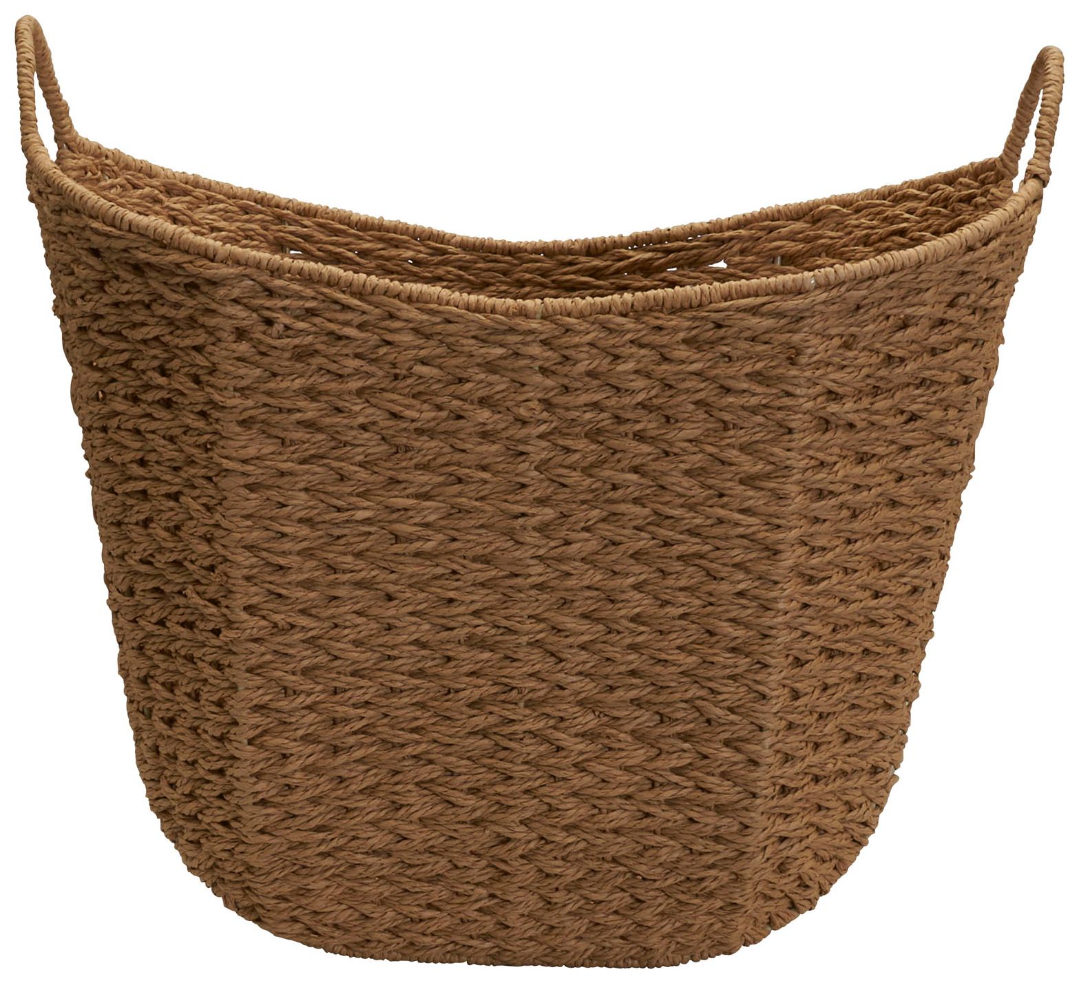 Image 5 Natural Paper Rope Basket with Handles more views