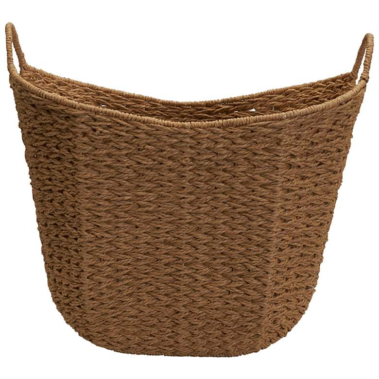 Image 5 Natural Paper Rope Basket with Handles more views