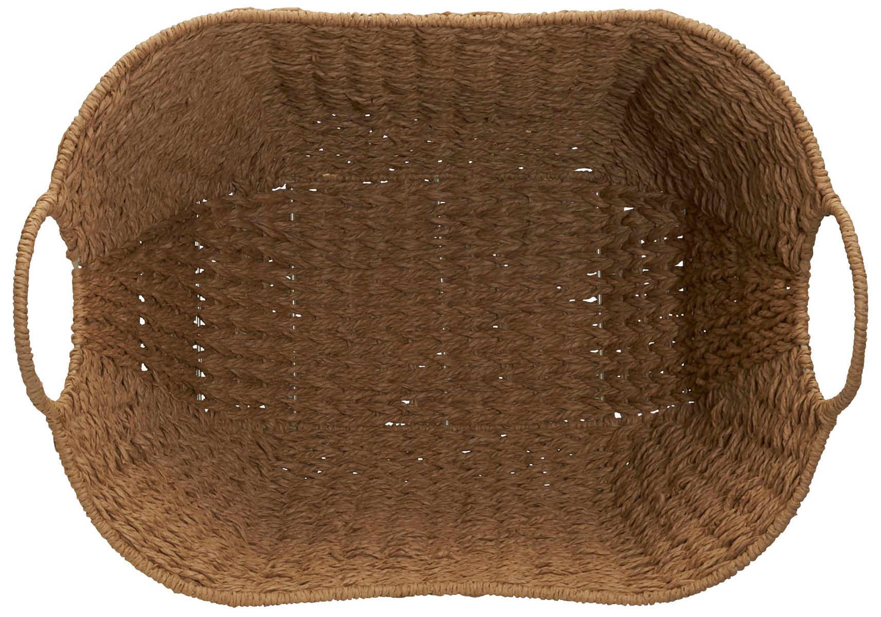 Image 7 Natural Paper Rope Basket with Handles more views