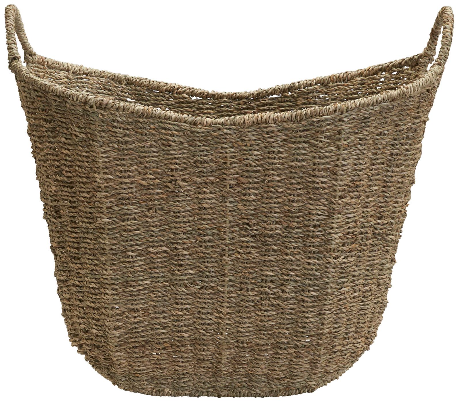 Image 4 Natural Seagrass Wicker Basket with Handles more views