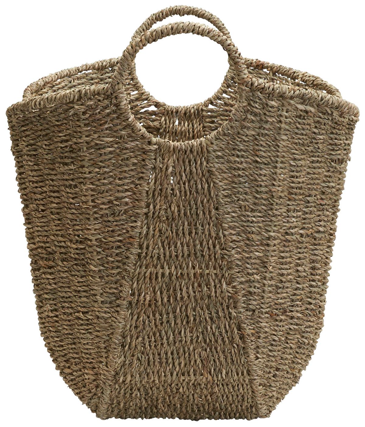 Image 5 Natural Seagrass Wicker Basket with Handles more views