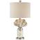 Natural Seashell Cove and Glass Fillable Table Lamp