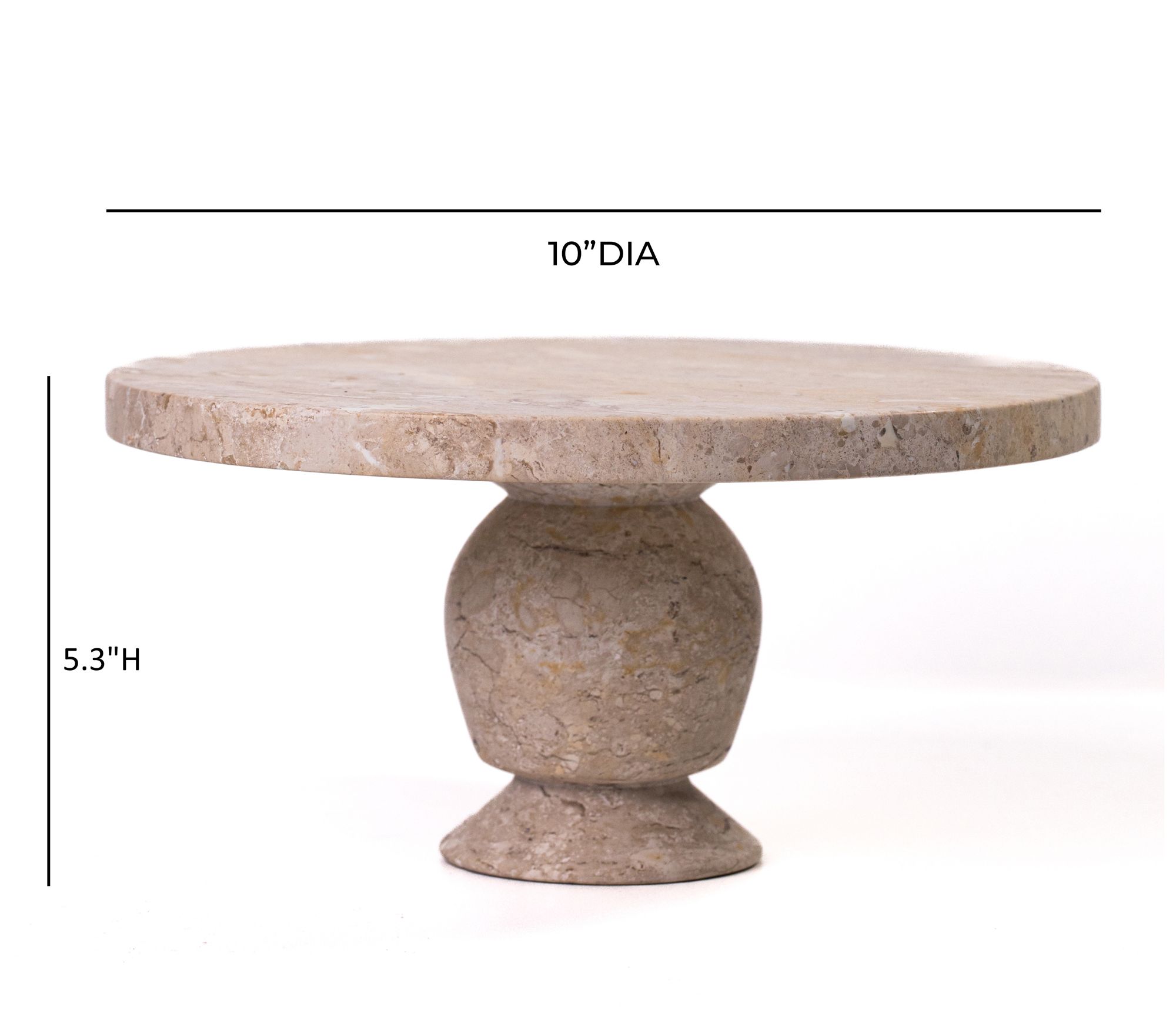 Image 6 Natural Travertine Cakestand more views