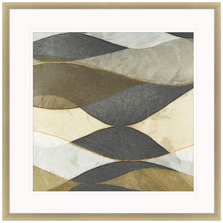 Image 1 Natural Waves I 39"W x 39"H Framed Art