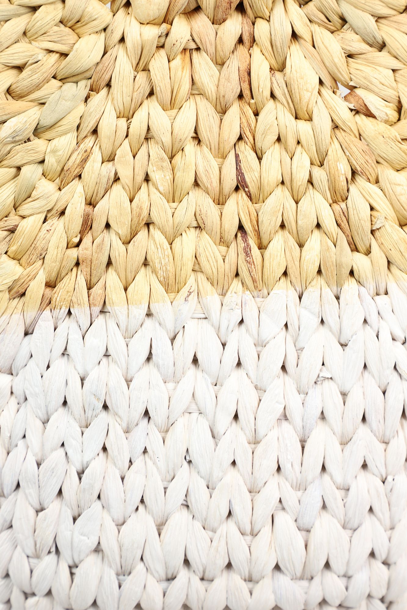 Image 4 Natural White Water Hyacinth Wicker Storage Baskets Set of 4 more views