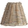 Thumbnail3 of Natural Wicker Weave Chandelier Lamp Shades 3x6x5 (Clip-On) Set of 4 more views