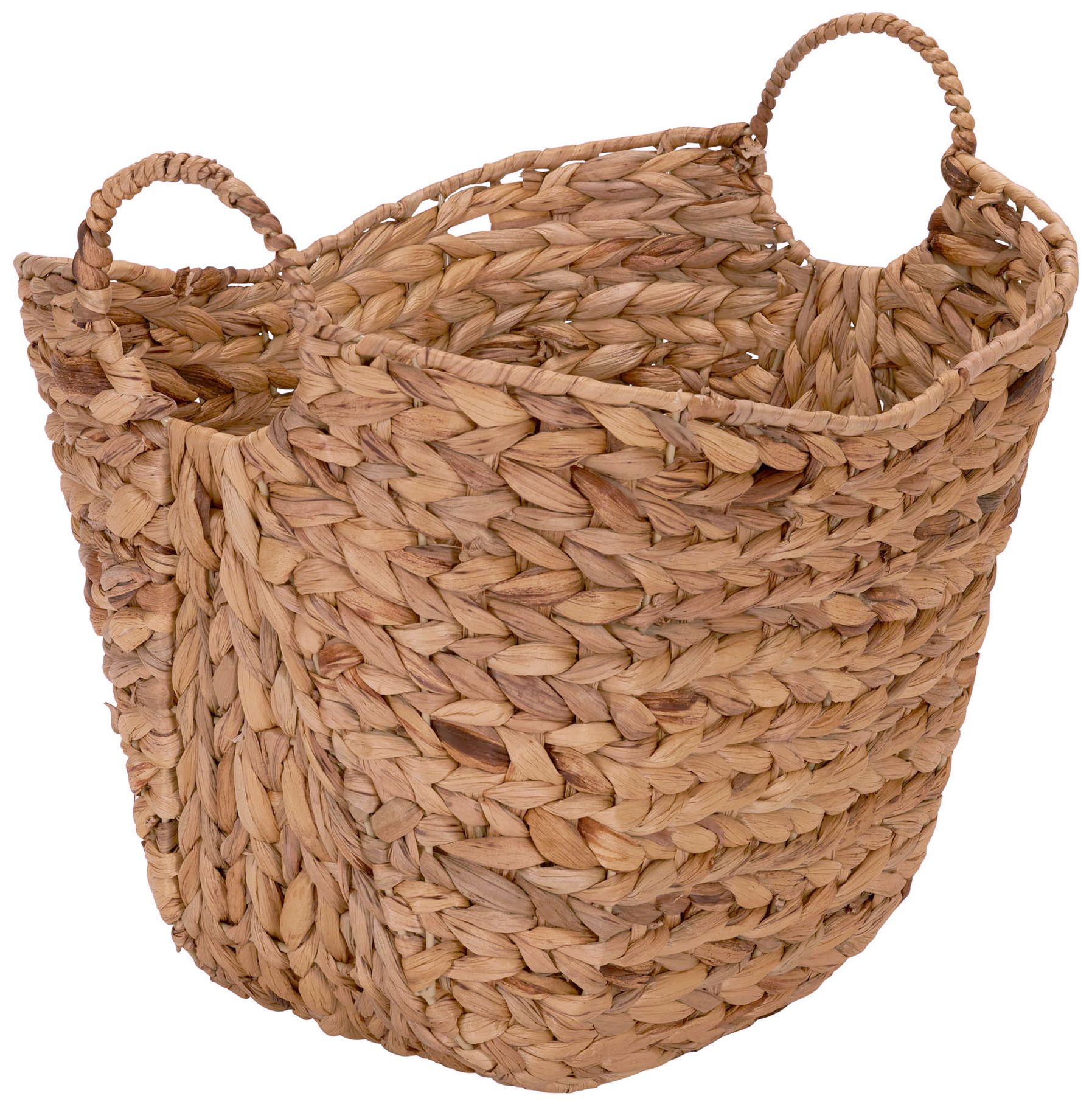 Image 2 Natural Woven Wicker Storage Basket, Great for Decoration or Organization