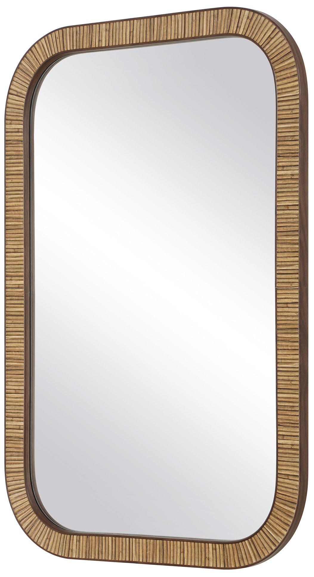 Image 5 Natural Wrapped 22" x 34" Rectangular Wall Mirror more views