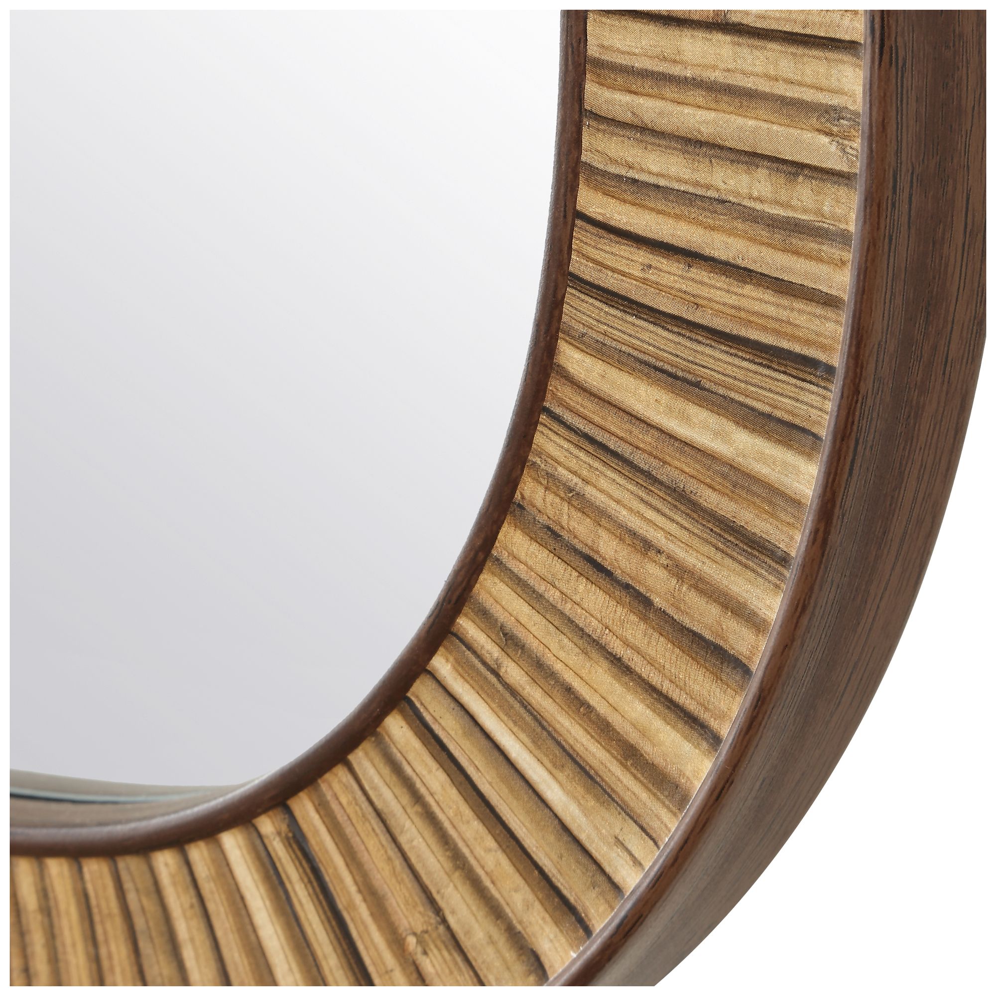 Image 6 Natural Wrapped 22" x 34" Rectangular Wall Mirror more views