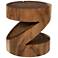 Naturals Anchali 18" Wide Natural Accent Stool
