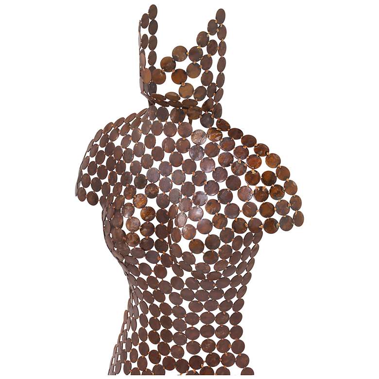 Image 3 Naturals Female Torso 18"W x 43"H Faux Rust Wall Art more views