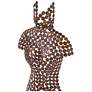 3_Naturals Female Torso 18"W x 43"H Faux Rust Wall Art more views