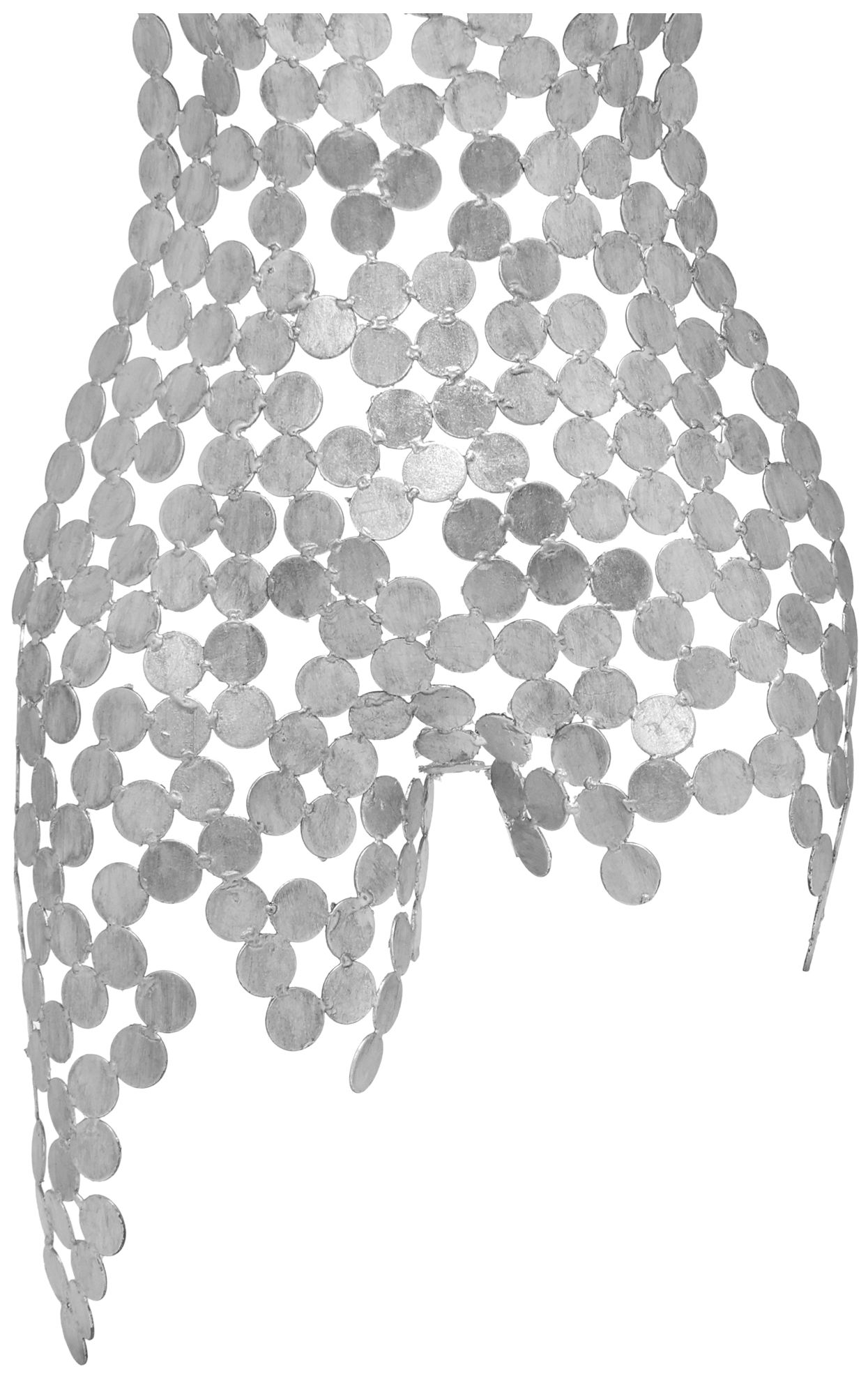 Image 4 Naturals Female Torso 18"W x 43"H Silver Leaf Wall Art more views