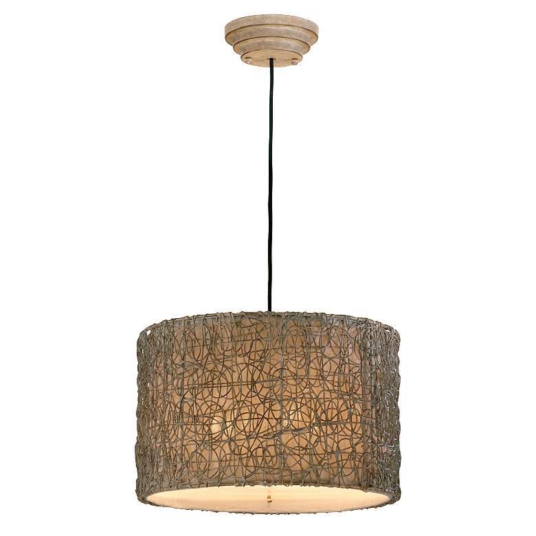Naturals Knotted Rattan Pendant Chandelier