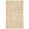 Naturals Lucia Mayen NAL02 White and Tan Area Rug