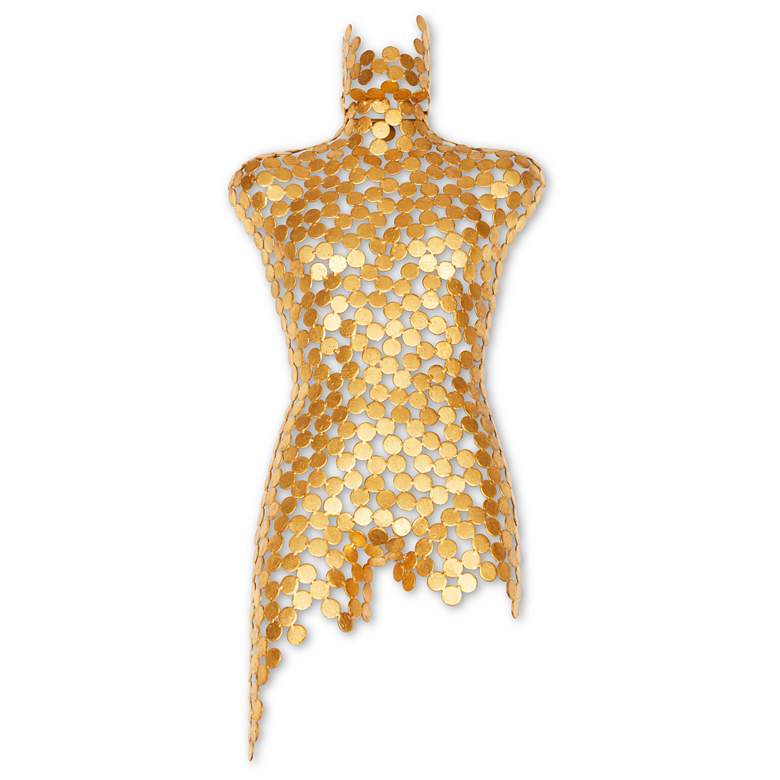Image 1 Naturals Male Torso 18"W x 43"H Gold Leaf Wall Art