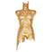 Naturals Male Torso 18"W x 43"H Gold Leaf Wall Art