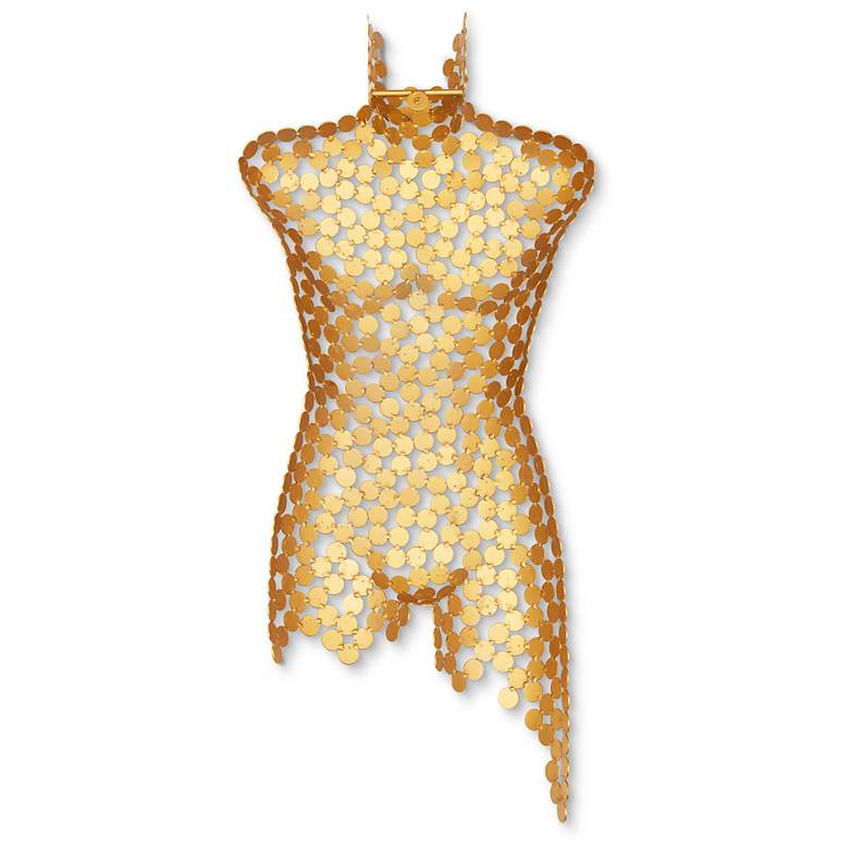 Image 2 Naturals Male Torso 18"W x 43"H Gold Leaf Wall Art more views