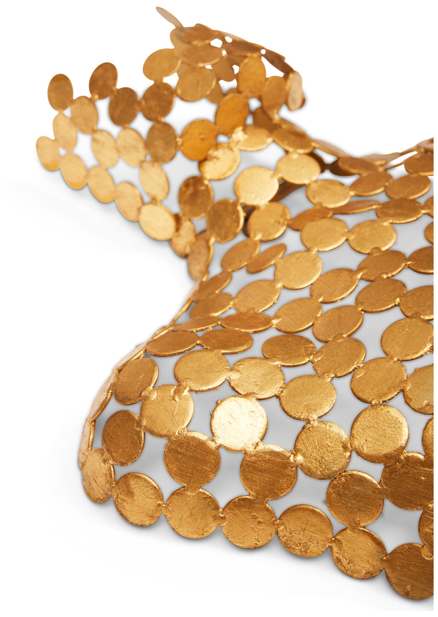 Image 3 Naturals Male Torso 18"W x 43"H Gold Leaf Wall Art more views