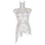 1_Naturals Male Torso 18"W x 43"H Silver Leaf Wall Art