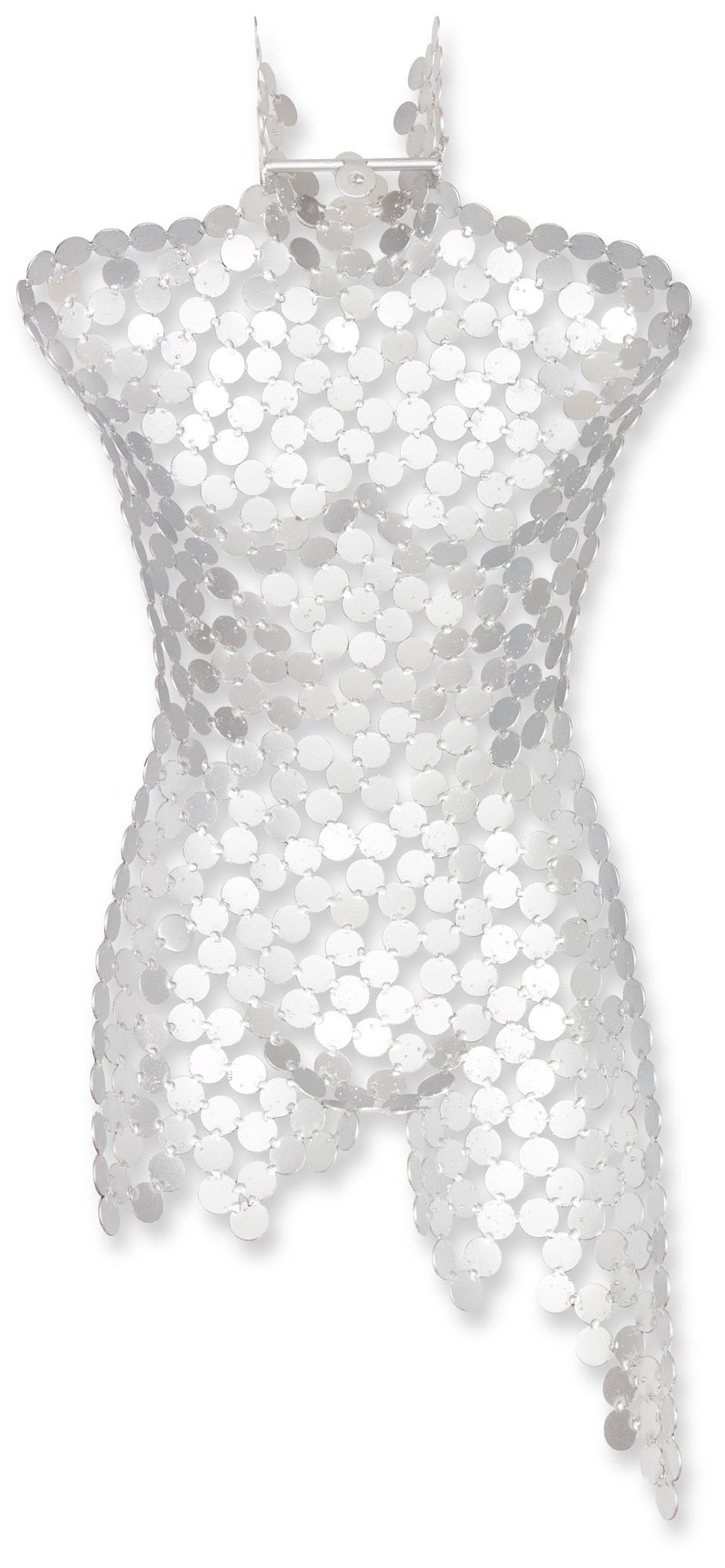 Image 2 Naturals Male Torso 18"W x 43"H Silver Leaf Wall Art more views