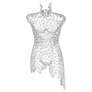 2_Naturals Male Torso 18"W x 43"H Silver Leaf Wall Art more views