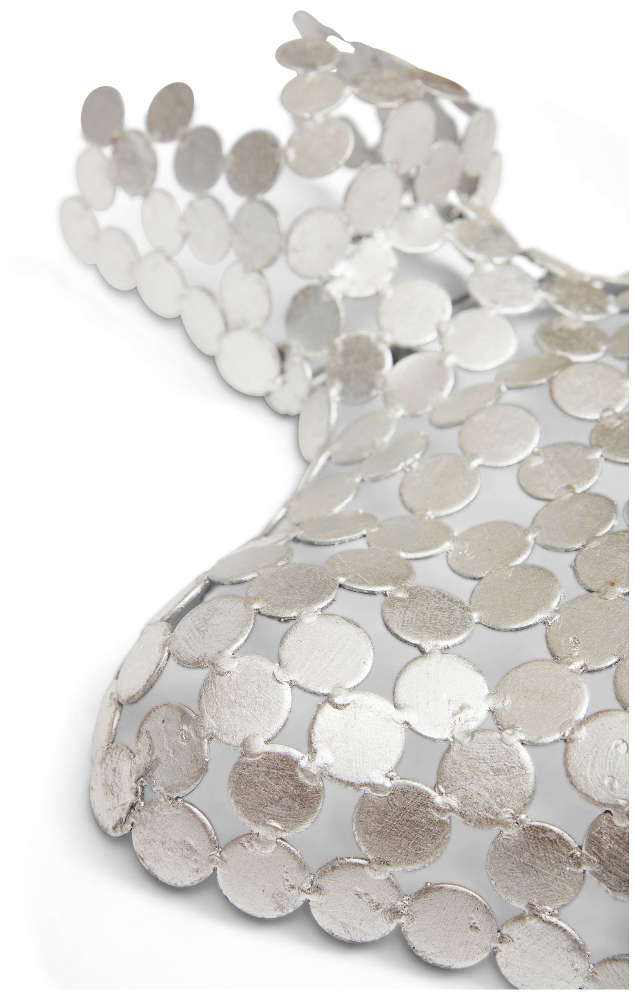 Image 3 Naturals Male Torso 18"W x 43"H Silver Leaf Wall Art more views