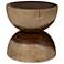Naturals Pensri 17" Wide Natural Accent Stool