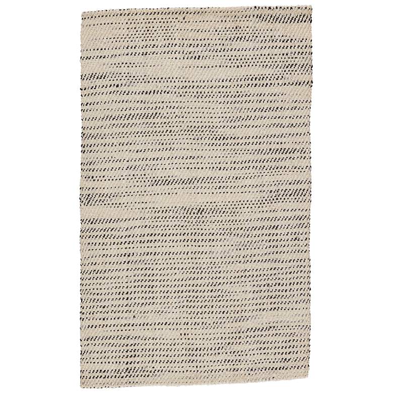 Image 2 Naturals Tobago Almand NAT26 5'x8' White Black Area Rug