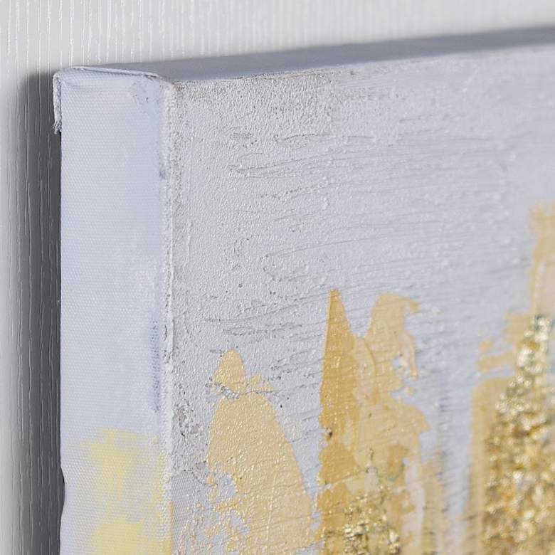 Image 6 Nature 36" Square Textured Metallic Canvas Wall Art more views