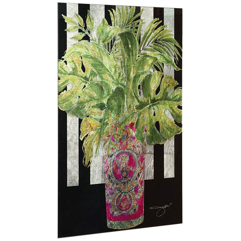 Image 4 Nature & Style Reverse Printed Tempered Glass with Silver Leaf Wall Art more views