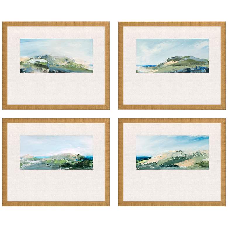 Image 2 Nature's Peace 22" Wide 4-Piece Giclee Framed Wall Art Set