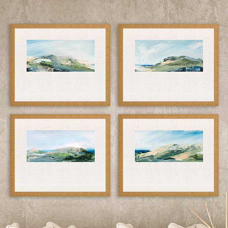 Image 1 Nature's Peace 22" Wide 4-Piece Giclee Framed Wall Art Set