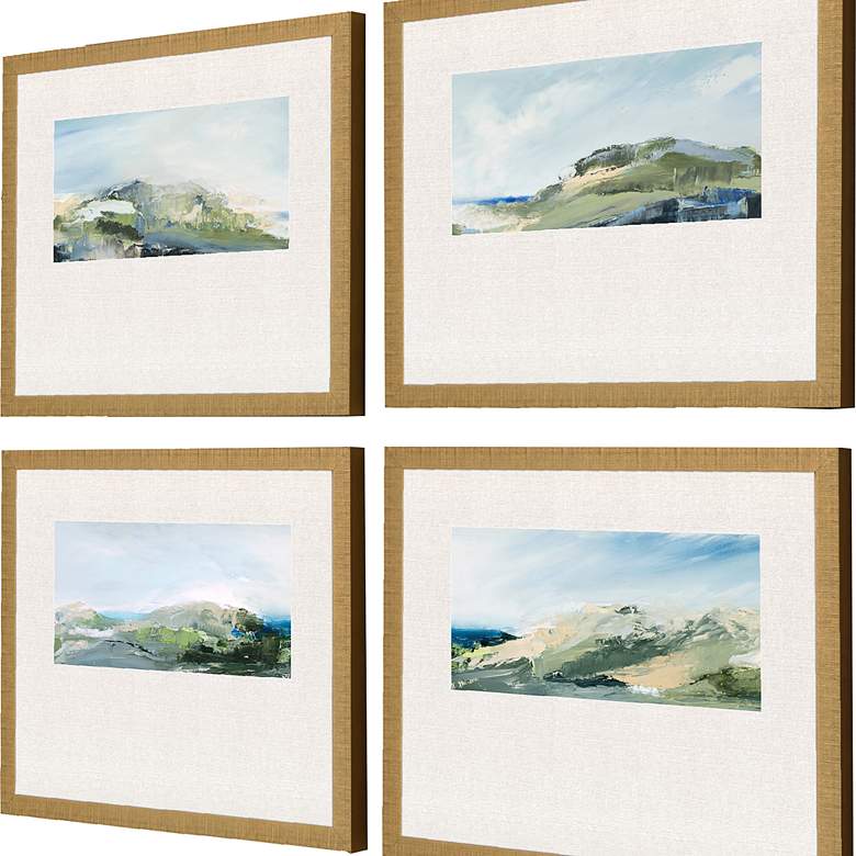 Image 4 Nature's Peace 22" Wide 4-Piece Giclee Framed Wall Art Set more views