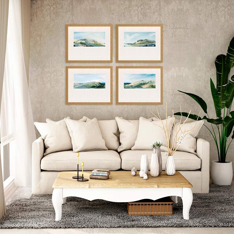 Image 5 Nature's Peace 22" Wide 4-Piece Giclee Framed Wall Art Set more views