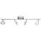 Naudella - 4-Light Integrated LED Semi-Flush/Wall Mount - Chrome Finish