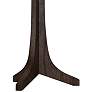 Nauta Stained Walnut LED Table Lamp with White Linen Shade