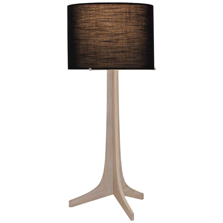 Image 1 Nauta White Oak and Black Shade LED Table Lamp